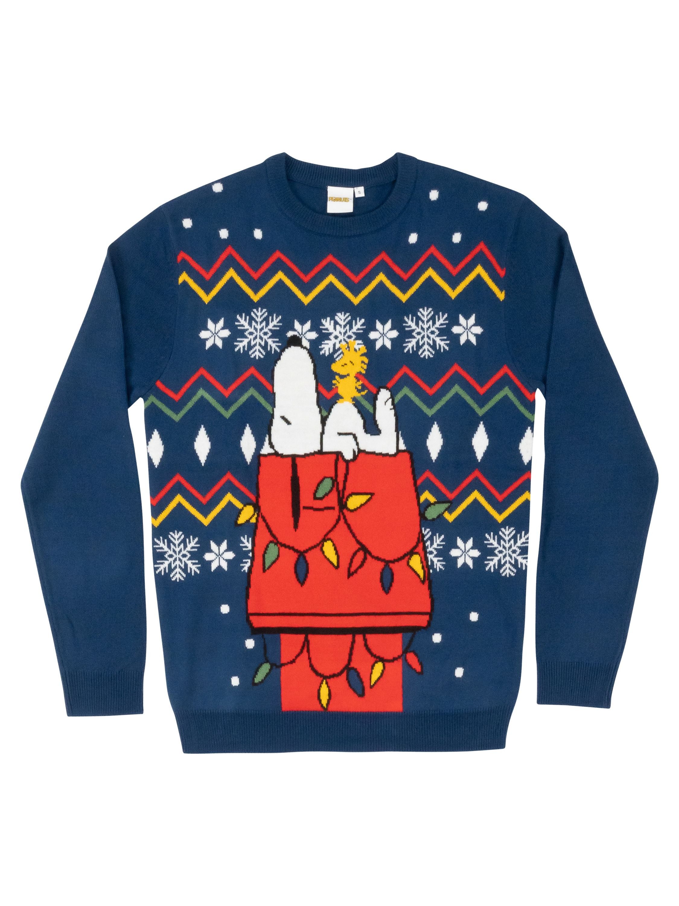 United Labels® Weihnachtspullover Peanuts Snoopy Winterpullover Winter Stri günstig online kaufen