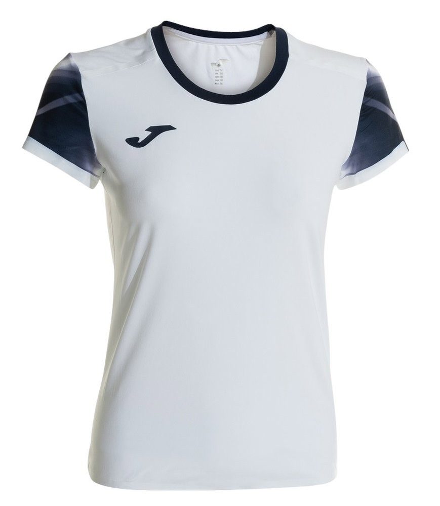 Joma Laufshirt Lauf-Shirt Elite XI (schnelltrocknend, atmungsaktiv) weiss/marineblau