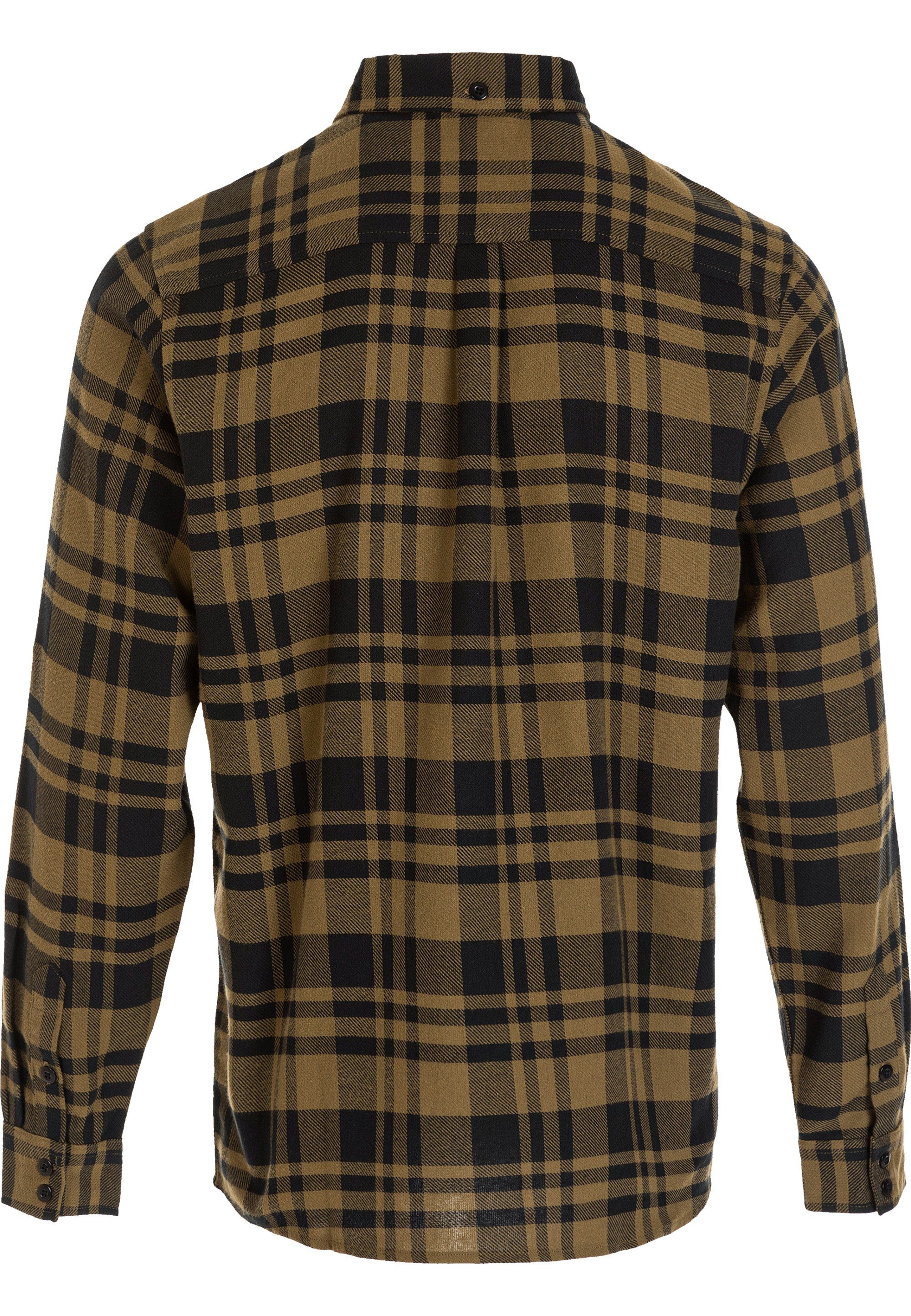 Fleeceshirt atmungsaktivem Funktionsmaterial olivgrün (1-tlg) WHISTLER aus Flannel