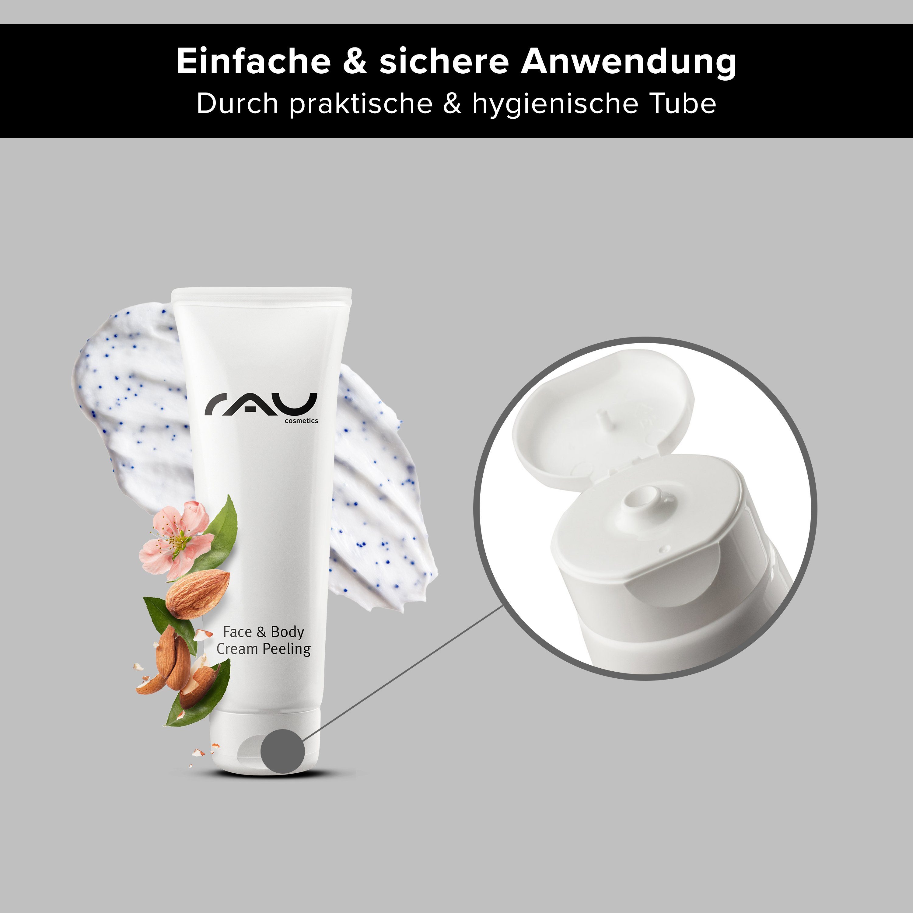 RAU Cosmetics Gesichtspeeling Face & Body Cream Peeling