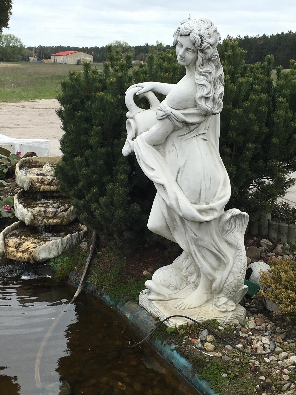 Teichfontäne Gartenfigur Skulptur Wohndesign Antikes Gartenfigur Fontänenfigur Griechische Tierfigug