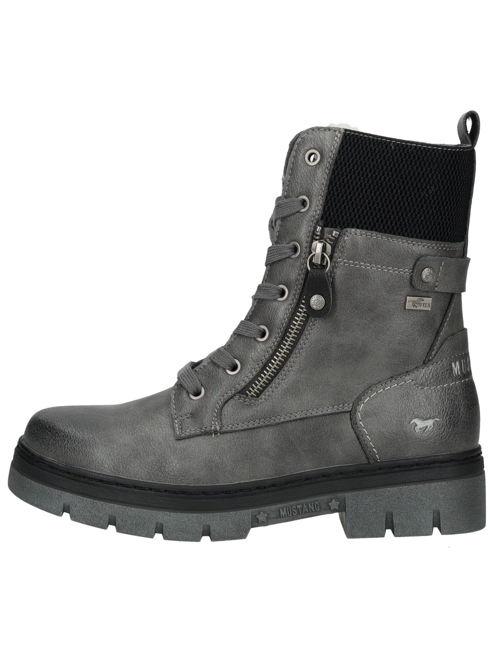 Mustang Shoes Mustang Shoes Stiefelette Lederimitat Schnürstiefelette günstig online kaufen