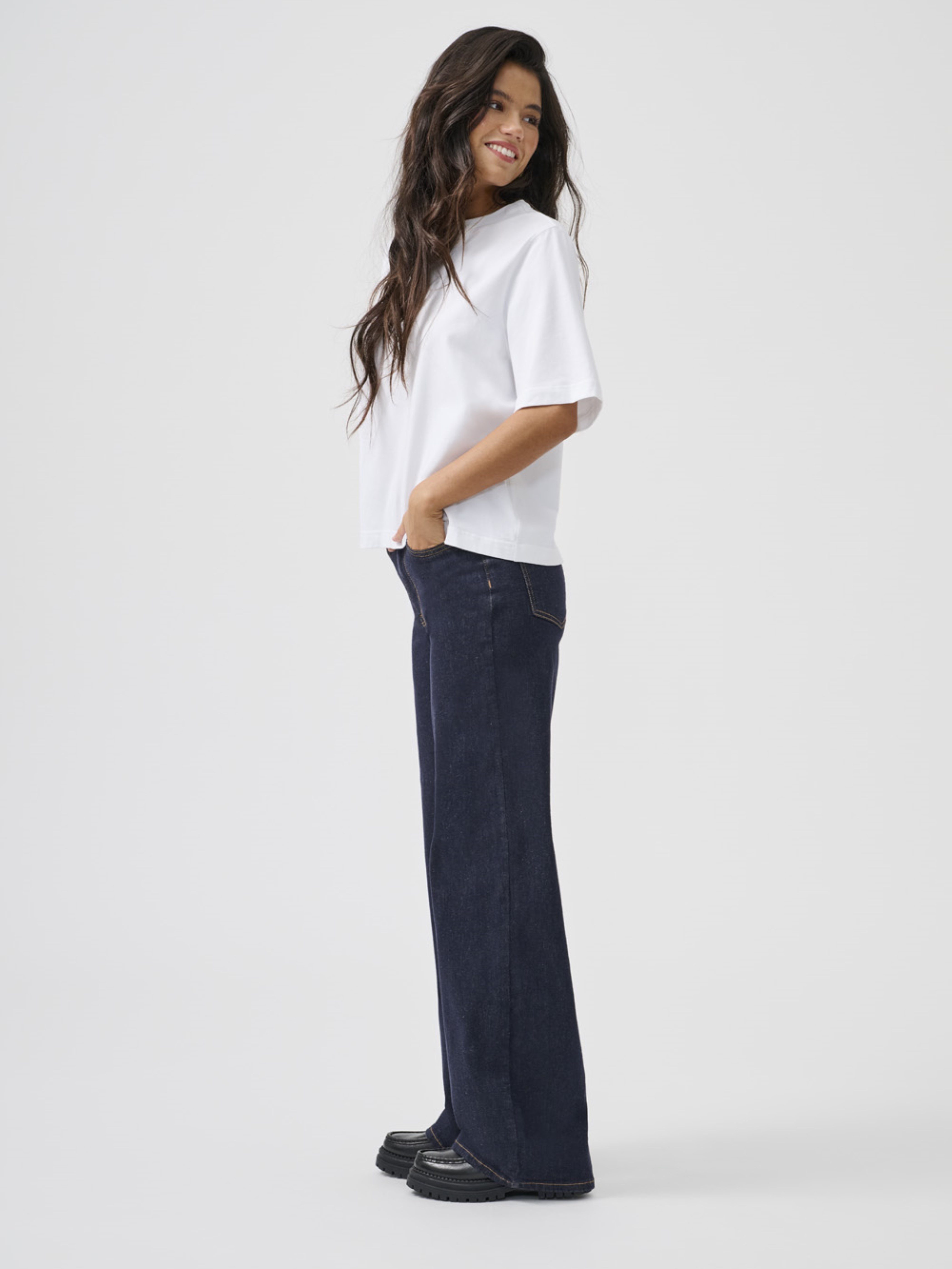 ONLY High-waist-Jeans ONLMADISON BLUSH HW WIDE DNM REA024 NOOS