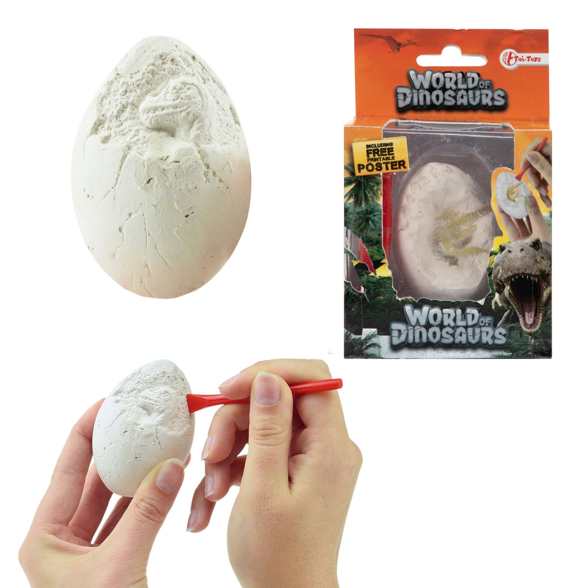 Toi-Toys Experimentierkasten WORLD OF DINOSAURS Ausgrabungsset Dinosaurier