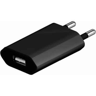Goobay USB-Ladegerät 1 A (5W) schwarz (schwarz) Handy-Netzteile