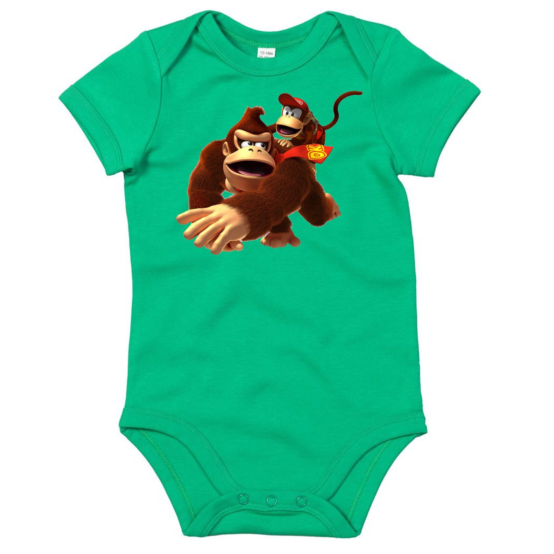 Blondie & Brownie T-Shirt Kinder Baby, Donkey Diddy Kong Spiele Konsole Nintendo Grün | T-Shirts