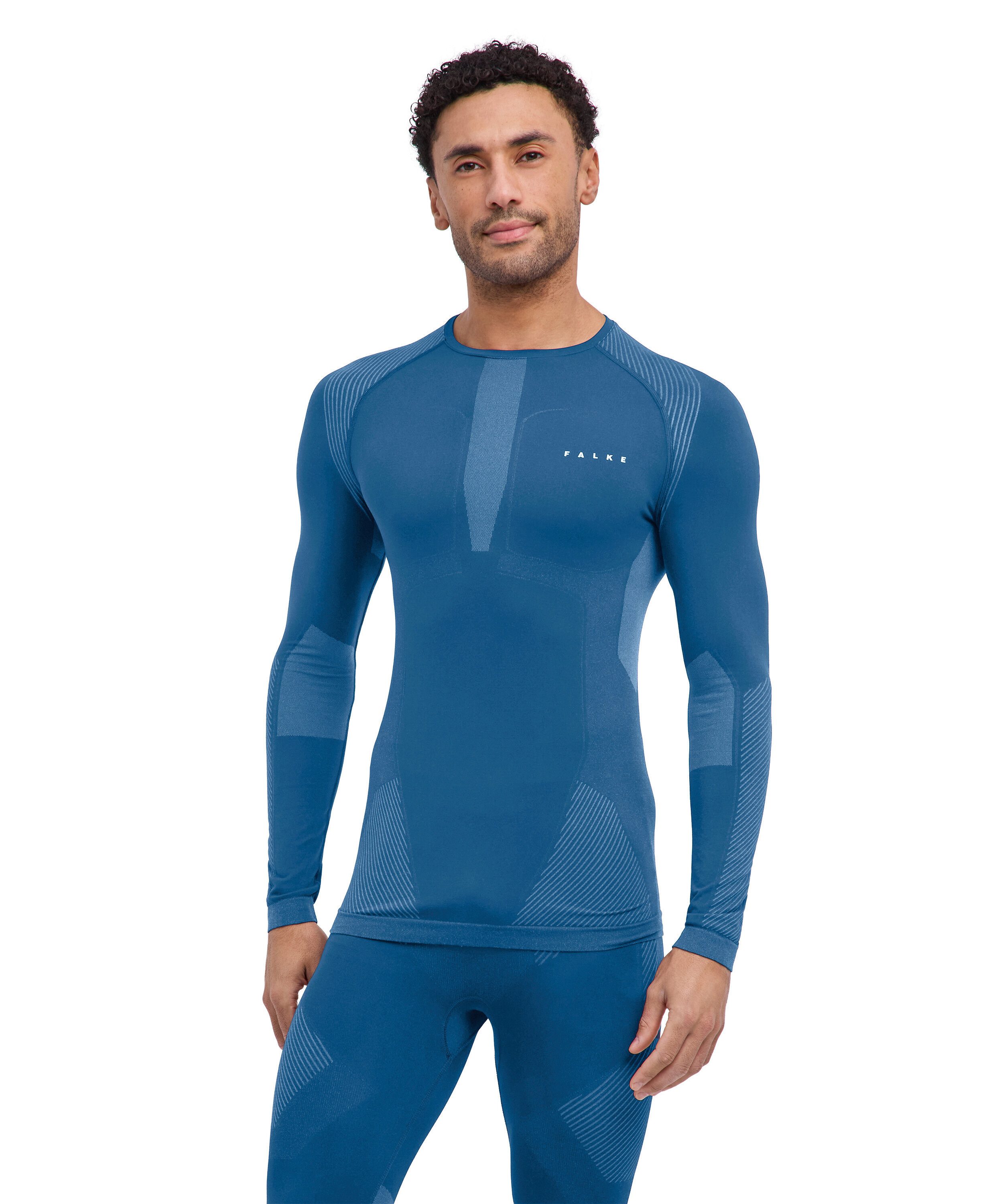 FALKE Funktionsshirt FALKE Langarmshirt Warm Herren (1-tlg., 1) thermoregulierend für warme bis kalte Temperaturen