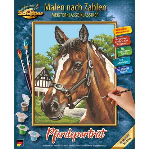 Schipper Malen nach Zahlen Meisterklasse Klassiker - Pferdeportrait, Made in Germany