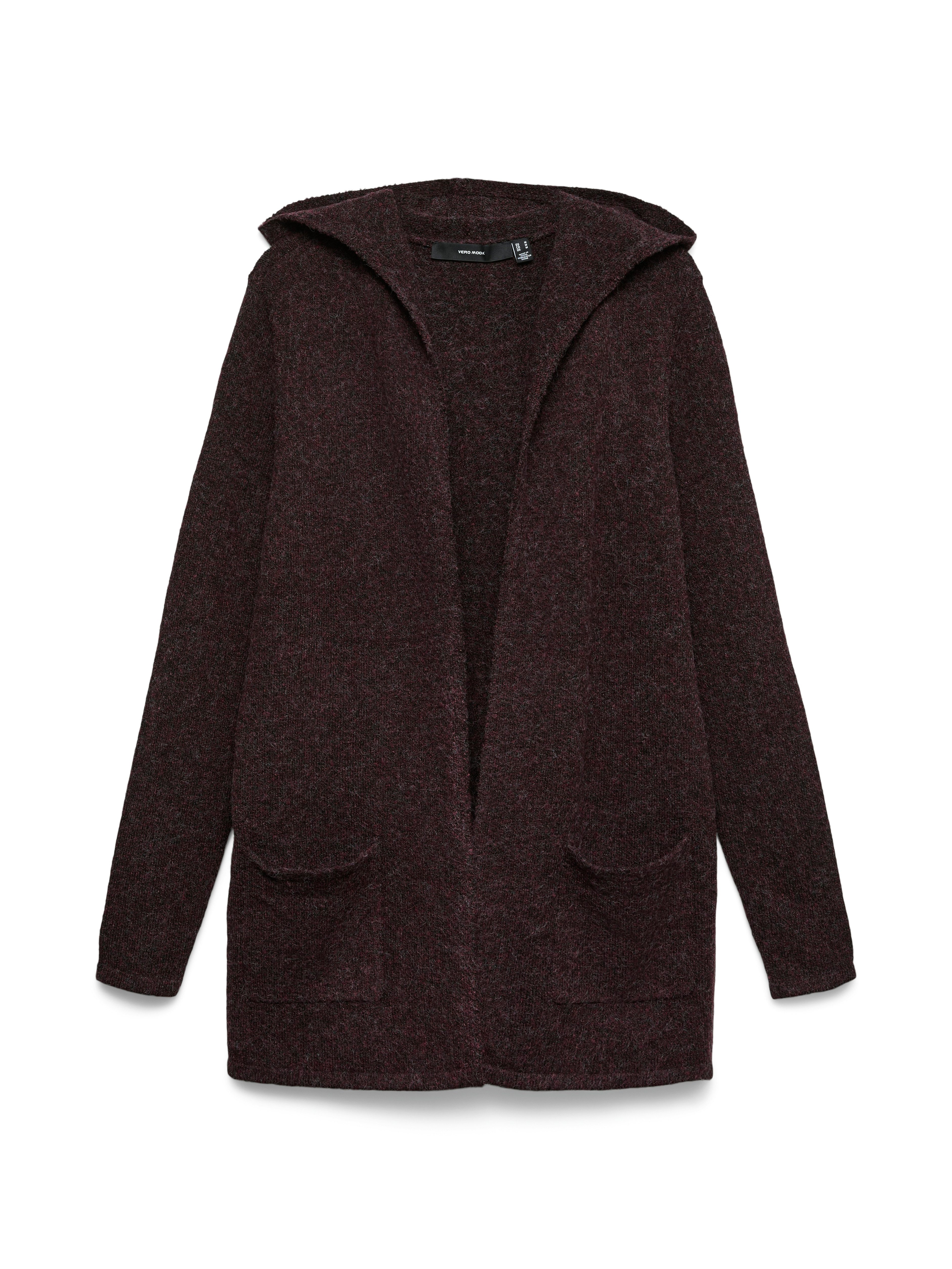 Vero Moda Strickjacke VMDOFFY LS OPEN HOOD CARDIGAN GA NOOS Materialmix, regular fit – Bild 2 von 2