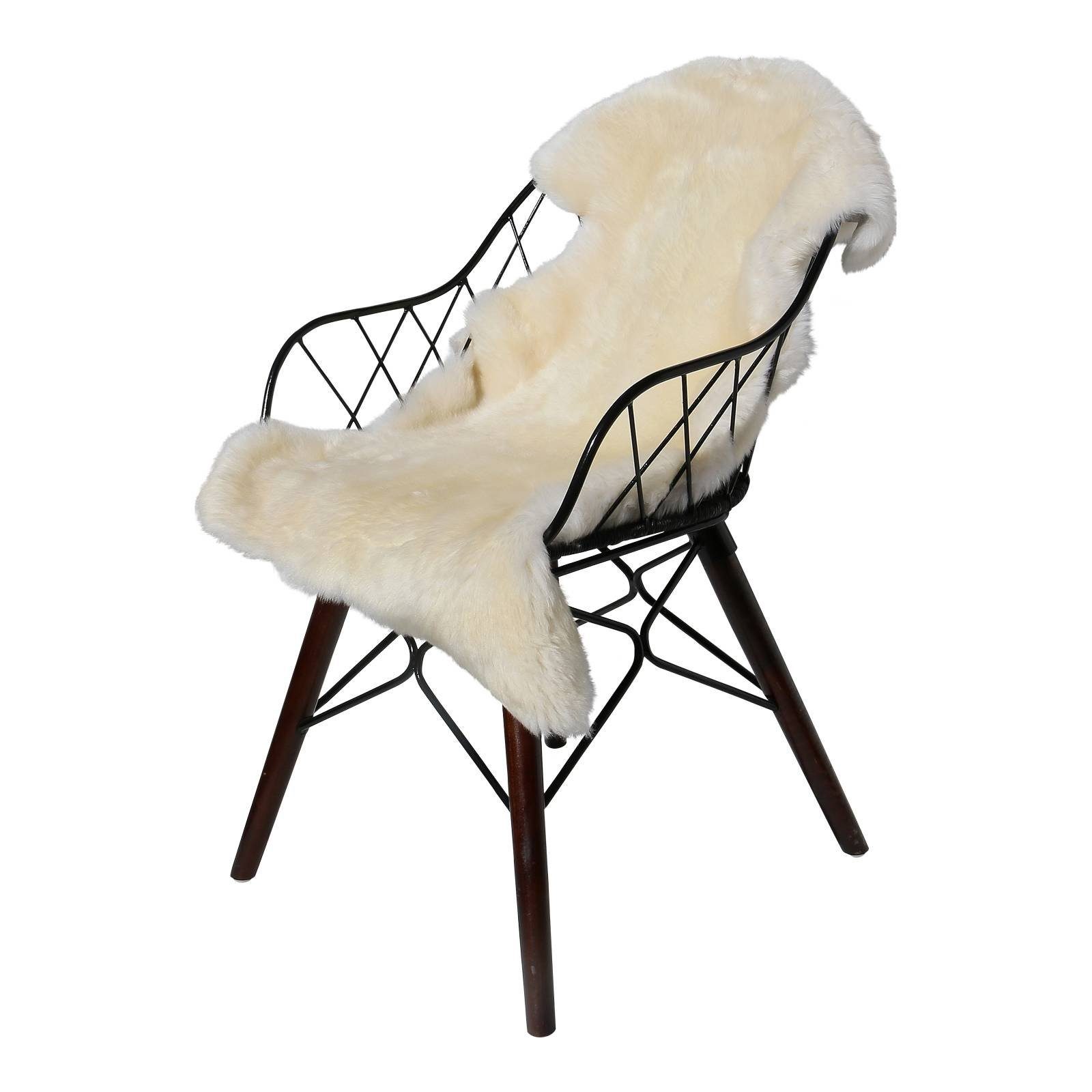 Hollert Fellteppich, fellförmig, Merino Lammfell Champagner Kurzhaar Schaffell Läufer Teppich kuschelig weich. € 115,00