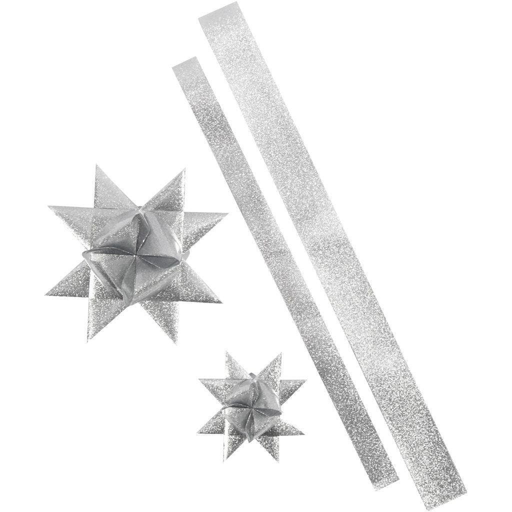 Folie Creotime mm, 25+40 für Papiersterne Silber Outdoor-Fröbelsterne, Streifen