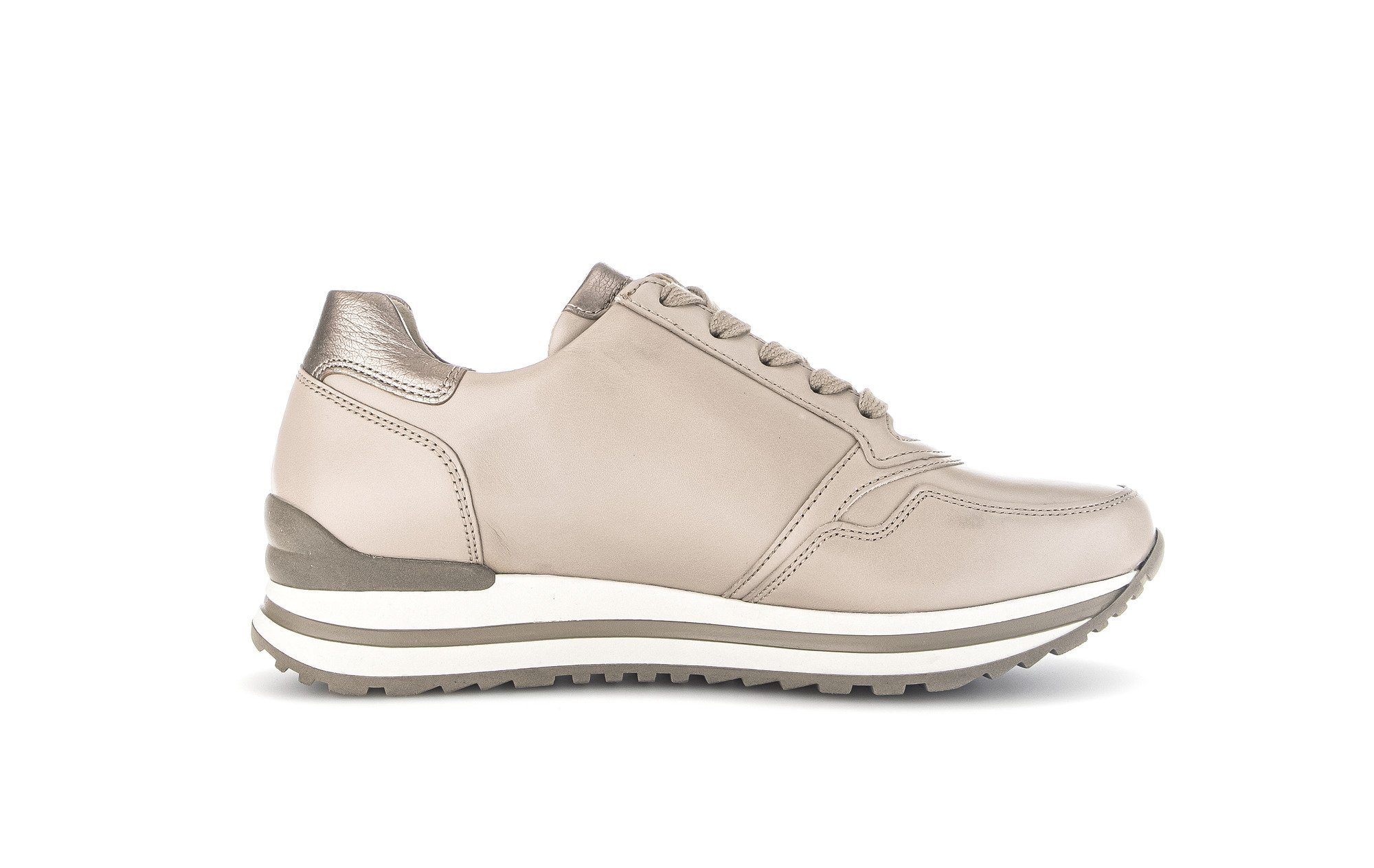 Beige Gabor Sneaker (lino/dark-rose)