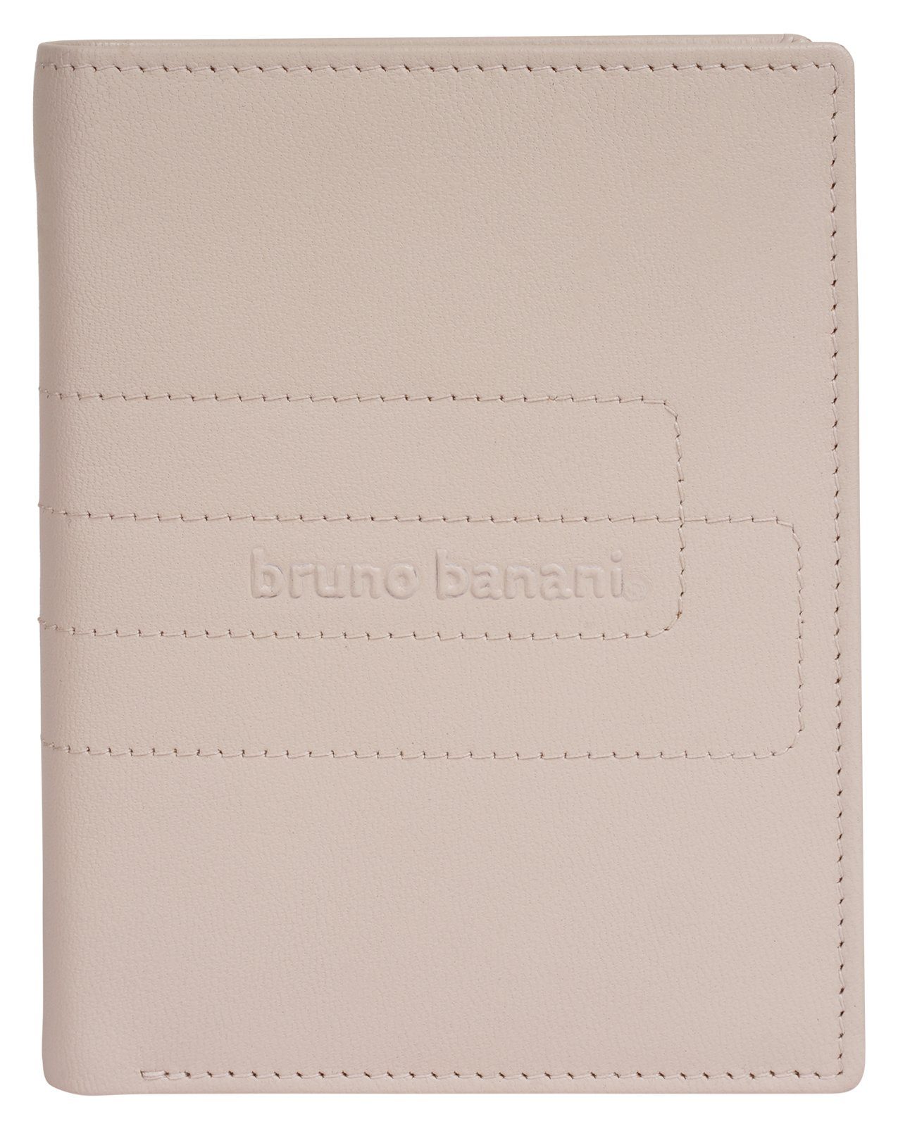 Bruno Banani Geldbörse, echt Leder beige