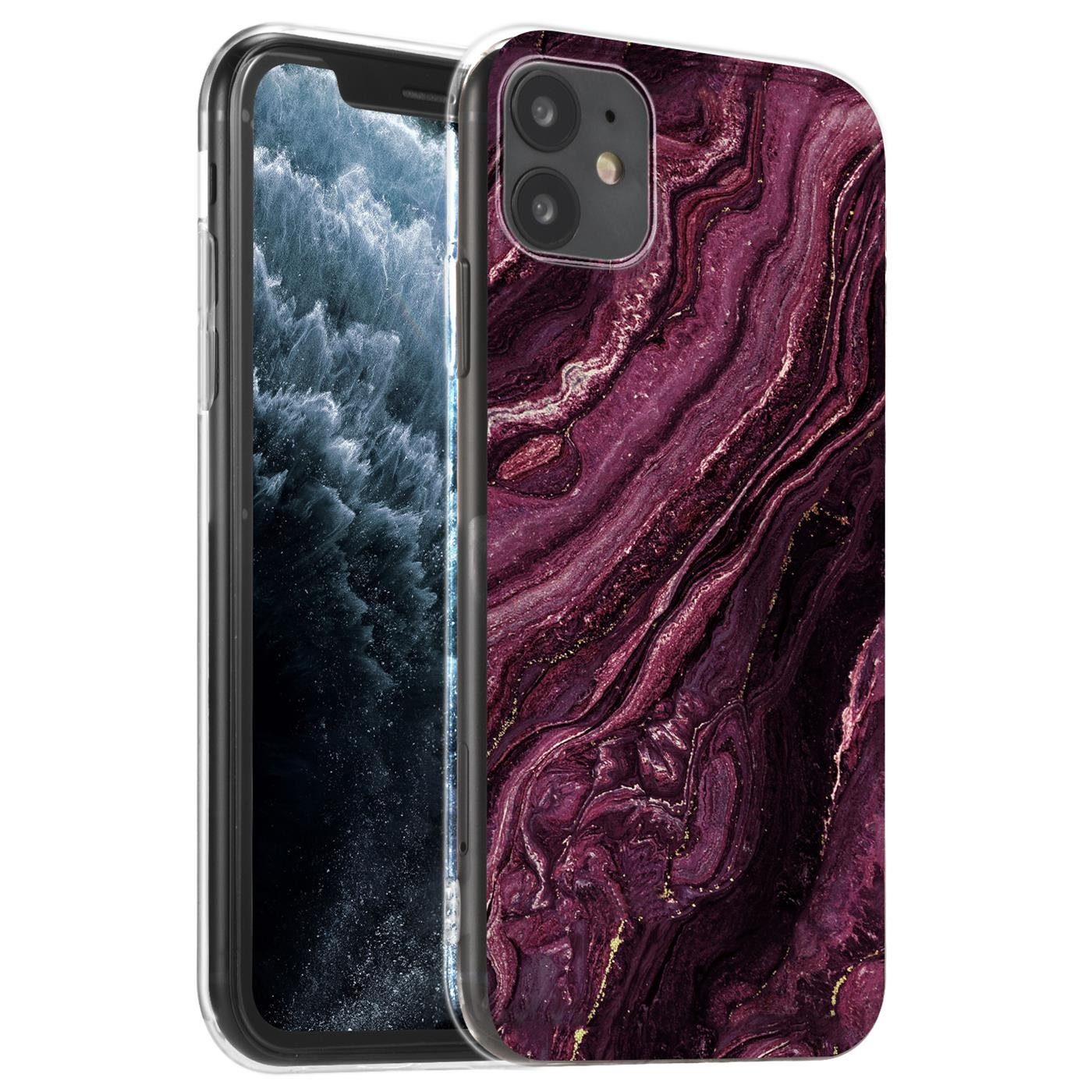 CoolGadget Handyhülle Marmor Slim Case für iPhone 11 6,1 Zoll, Hülle Dünne Silikon Schutzhülle für Apple iPhone 11 Hülle