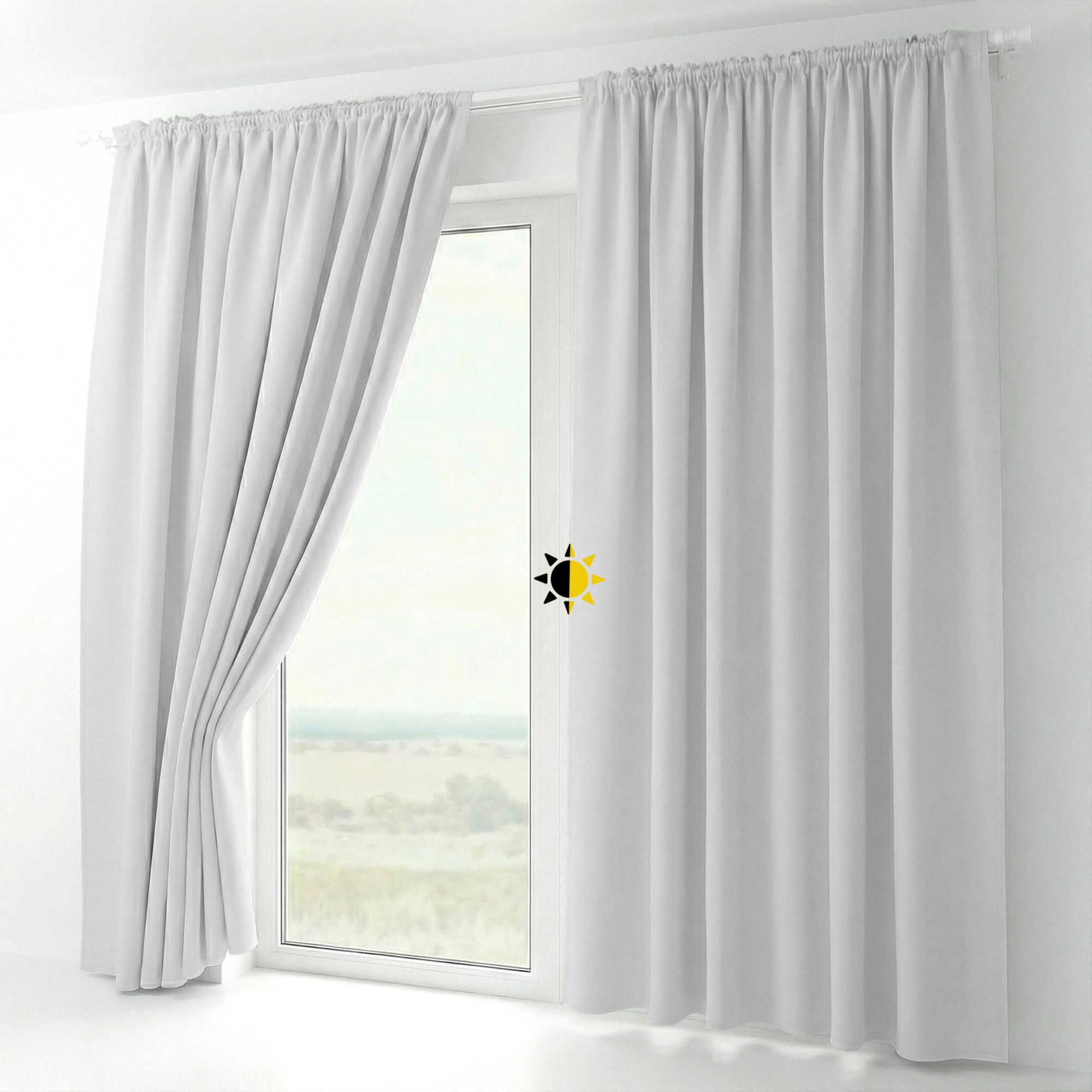 Beautex Verdunkelungsvorhang 2er Set Verdunkelungsgardine mit U-Band, Black günstig online kaufen