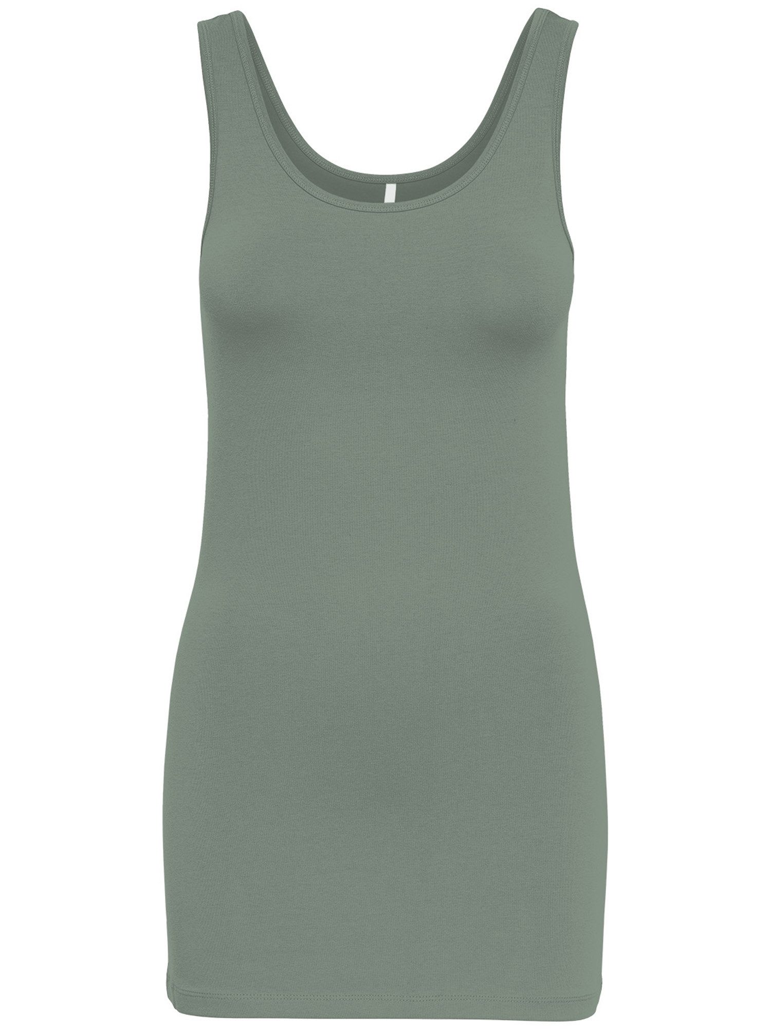 ONLY Tanktop Live Love (3-tlg) Lange Tops, elastische Baumwollqualität