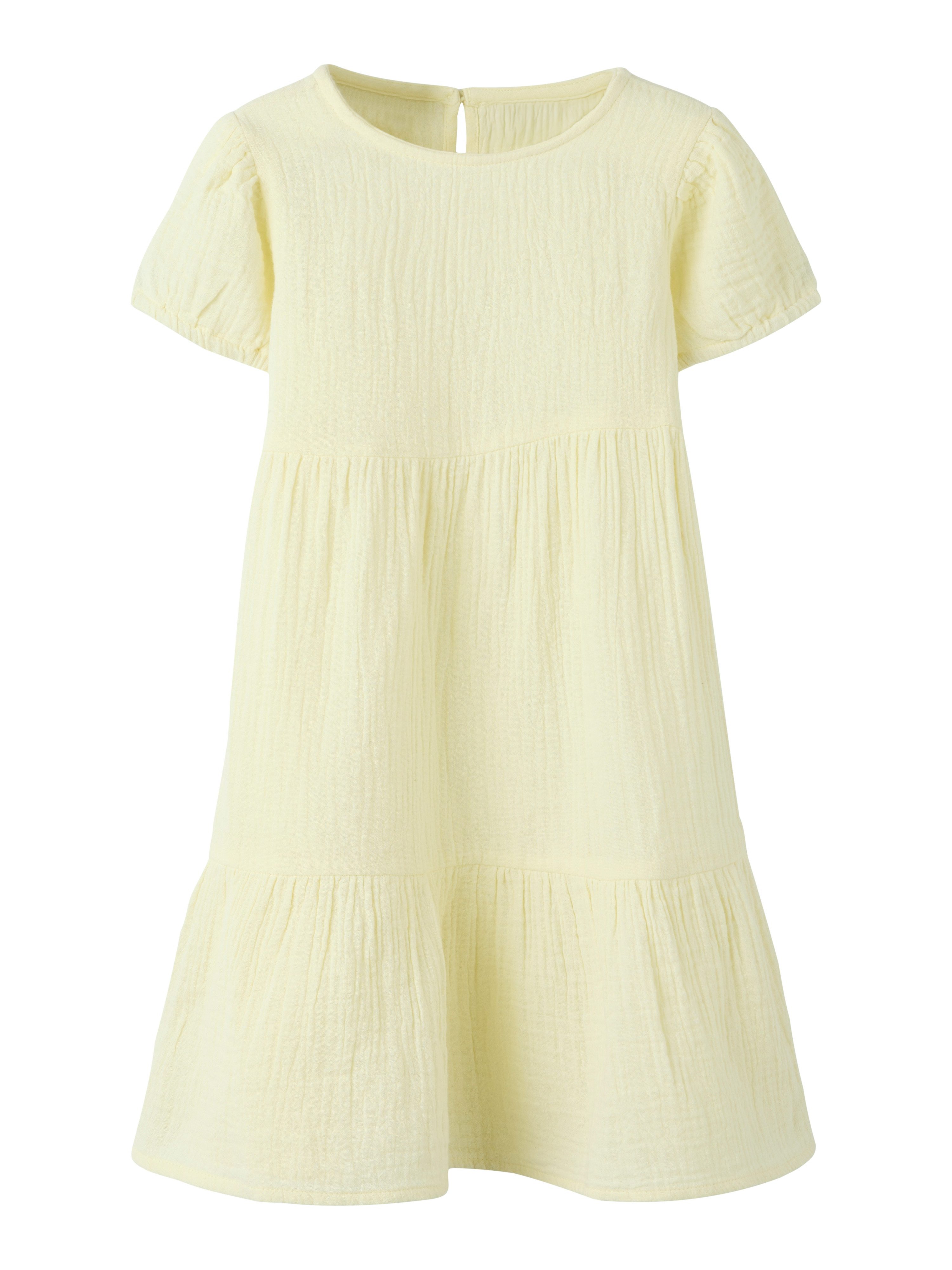 Name It Tunikakleid NMFJASMIN SS DRESS NOOS Baumwolle - Musselin, mit Volant