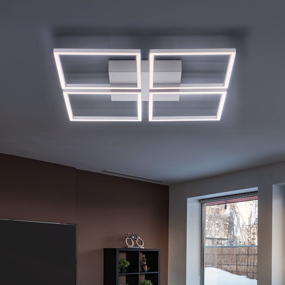 verbaut, etc-shop Deckenleuchte, Deckenlampe Deckenleuchte LED LED Wohnzimmer fest mit dimmbar LED-Leuchtmittel Warmweiß,