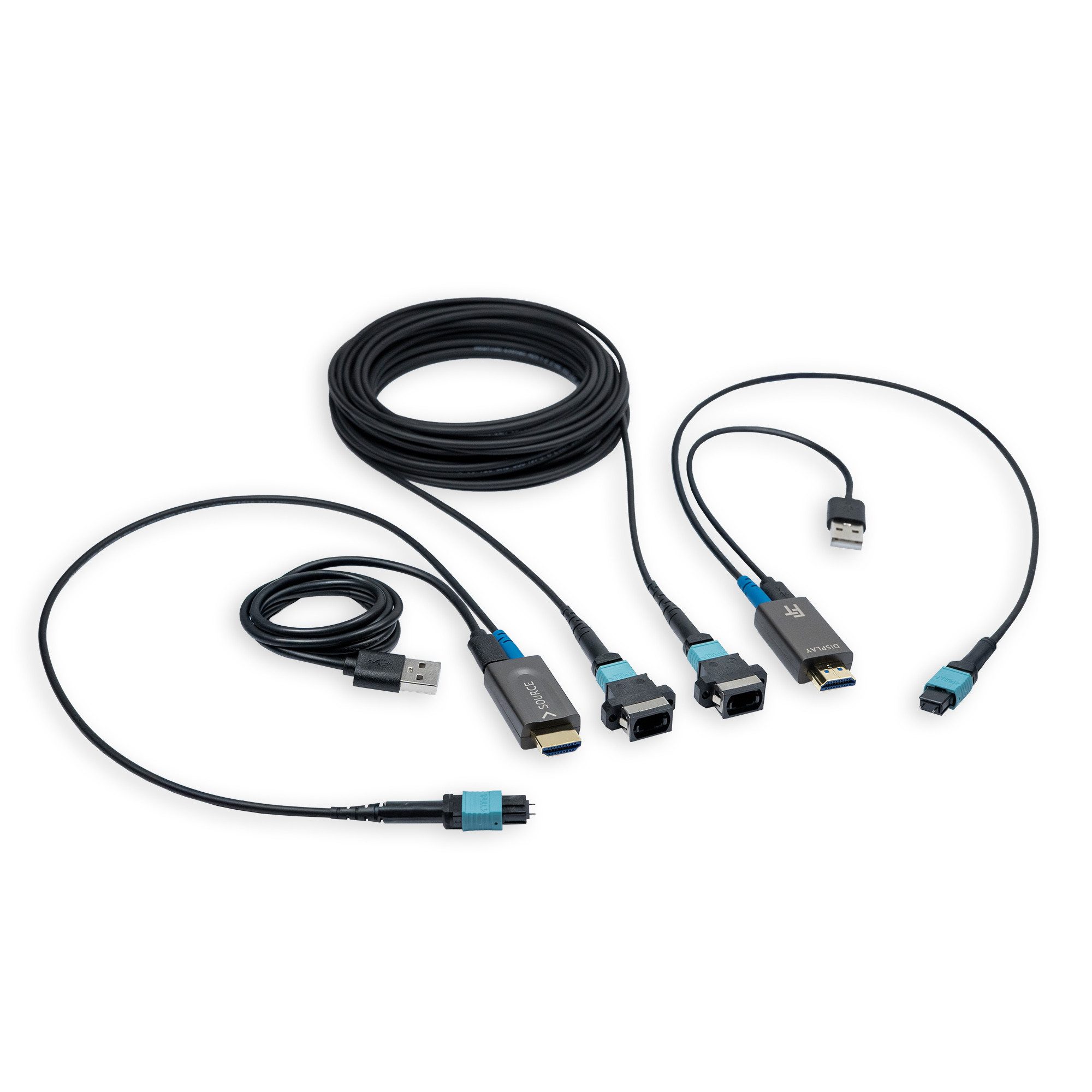 FeinTech ProFibre Armiertes MPO Glasfaser HDMI-Kabel, HDMI, (1000 cm), 8K 120Hz, 4K 240Hz