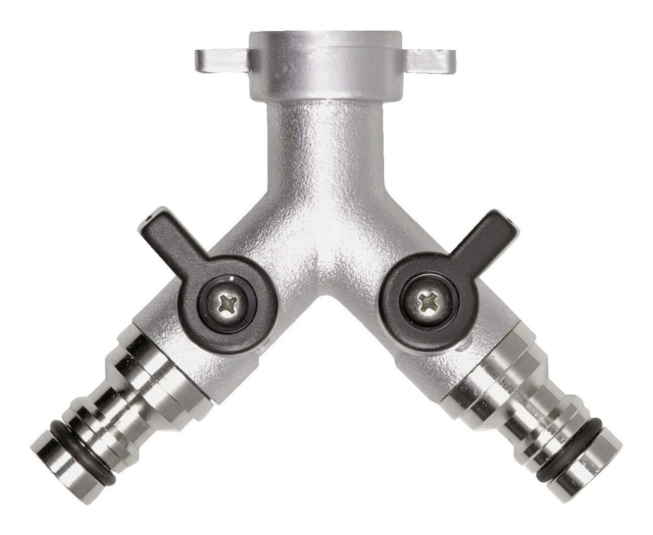 GEKA 2-Wege Verteiler, Plus Zweiwegeventil Stecksystem IG G 3/4" MS Cr EAN