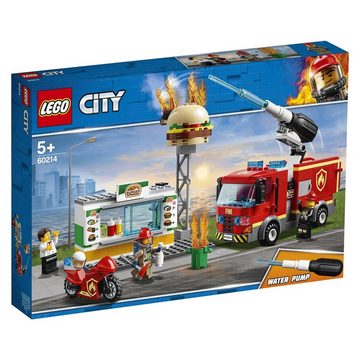 LEGO® Konstruktionsspielsteine LEGO® City - Feuerwehreinsatz im Burger-Restaurant, (Set, 327 St)