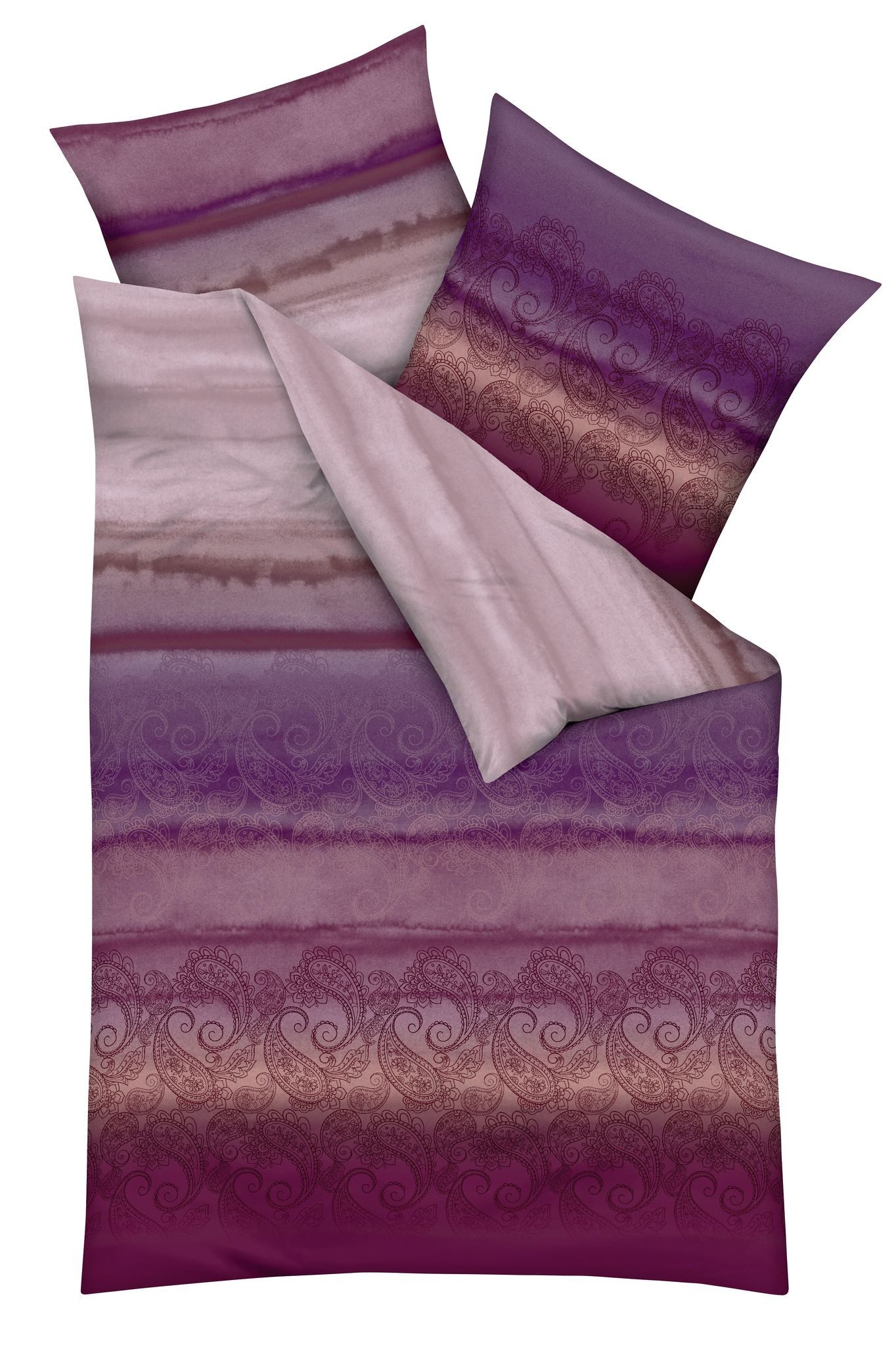 JACK Bettwäsche 135x200cm Mara Rosenholz Smaragd Grün, Biber, 2 teilig, wun günstig online kaufen