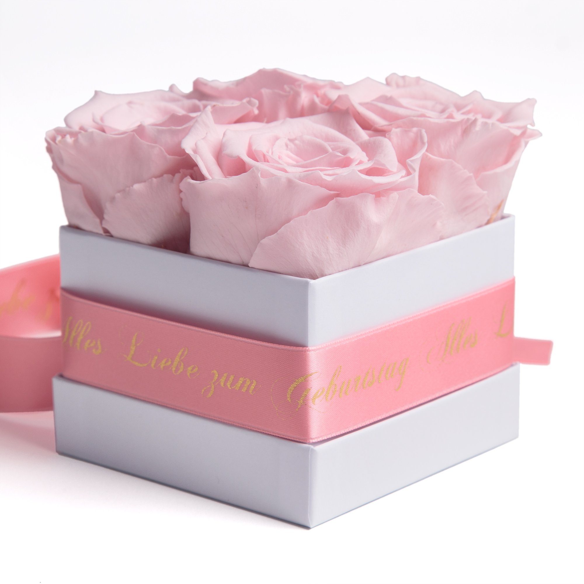 ROSEMARIE SCHULZ Heidelberg Dekoobjekt Geschenk, Blumen Liebe Echte Alles Rose Geburtstag Jahre Infinity Rosenbox 3 zum bis haltbar rosa zu