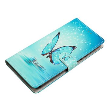 Wigento Smartphone-Hülle Für ZTE Blade A73 4G Book Wallet Tasche mit Schlaufe Etui Hülle Motiv2