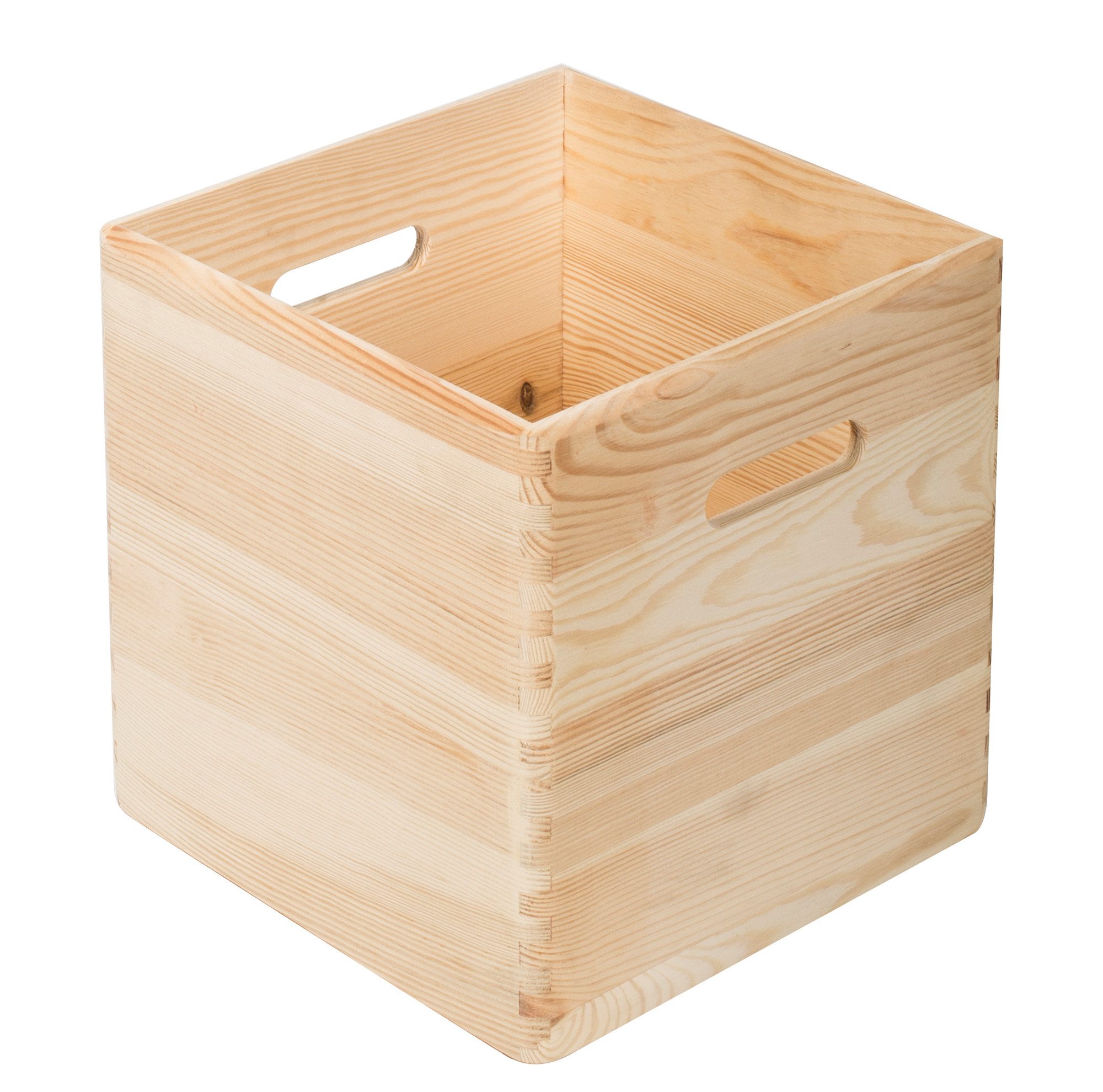 Holzkiste Vollholz-Kiste - Dinamic, passend für KALLAX und EKET, Holzkiste