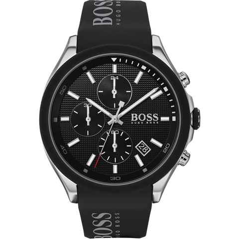 BOSS Chronograph Velocity, 1513716, Quarzuhr, Herrenuhr, Armbanduhr, Stoppfunktion, Datum