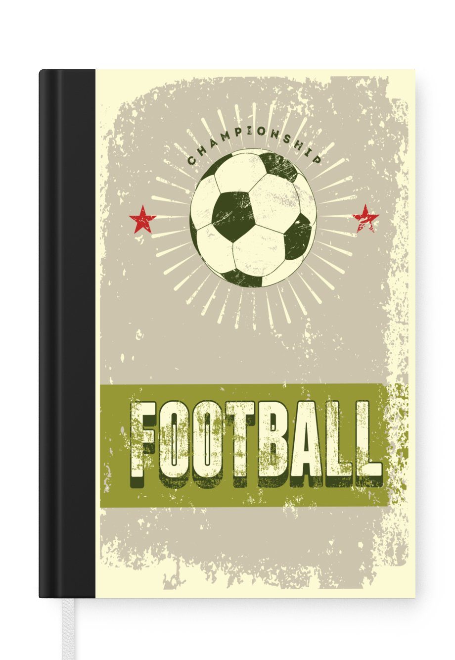 MuchoWow Notizbuch Zitate - - Haushaltsbuch Tagebuch, Merkzettel, - Notizheft, Meisterschaft Sport, 98 Fußball Seiten, A5, Journal