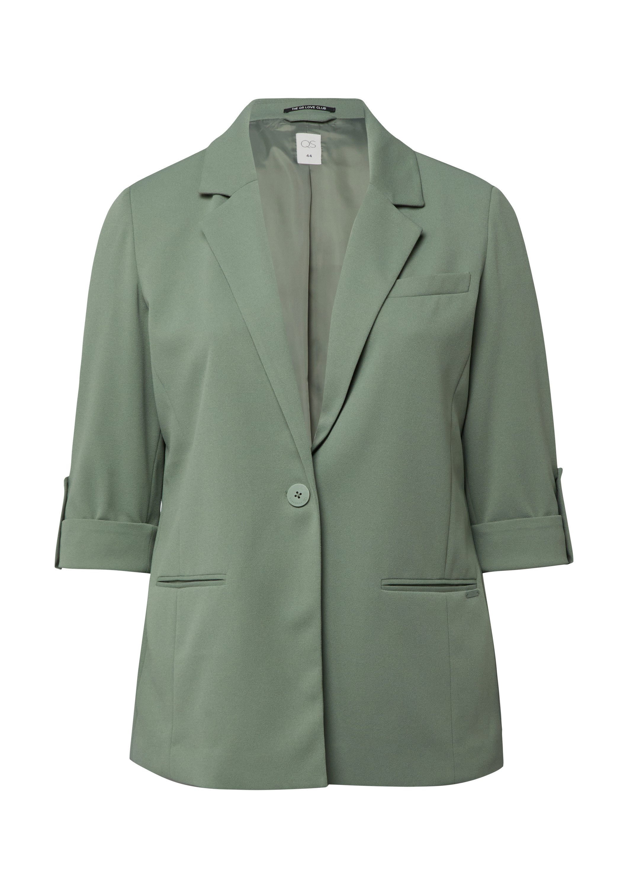 QS Jackenblazer Indoor-Blazer Blazer mit Turn-ups günstig online kaufen