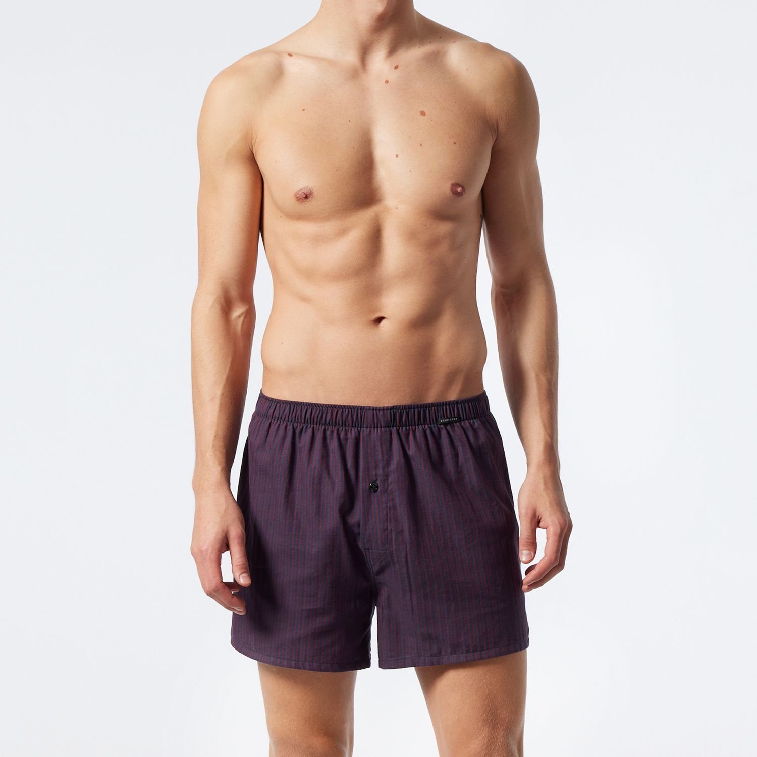 Schiesser Boxershorts (2-St) mit Eingriff, Knopf, günstig online kaufen