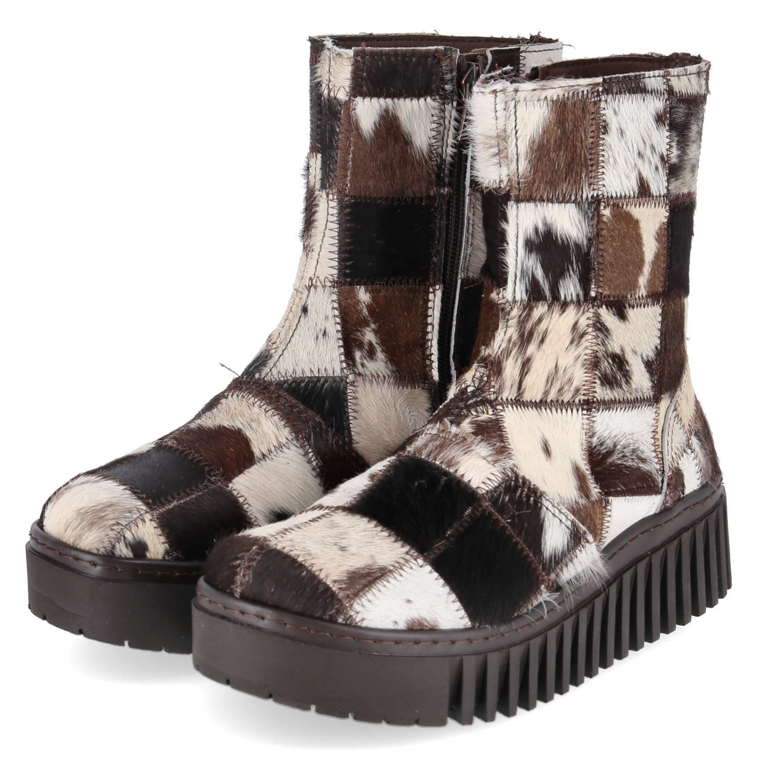 Art Art 1531A PATCHWORK MULTI TEXAS Damen Rauleder beige Schlupfstiefel
