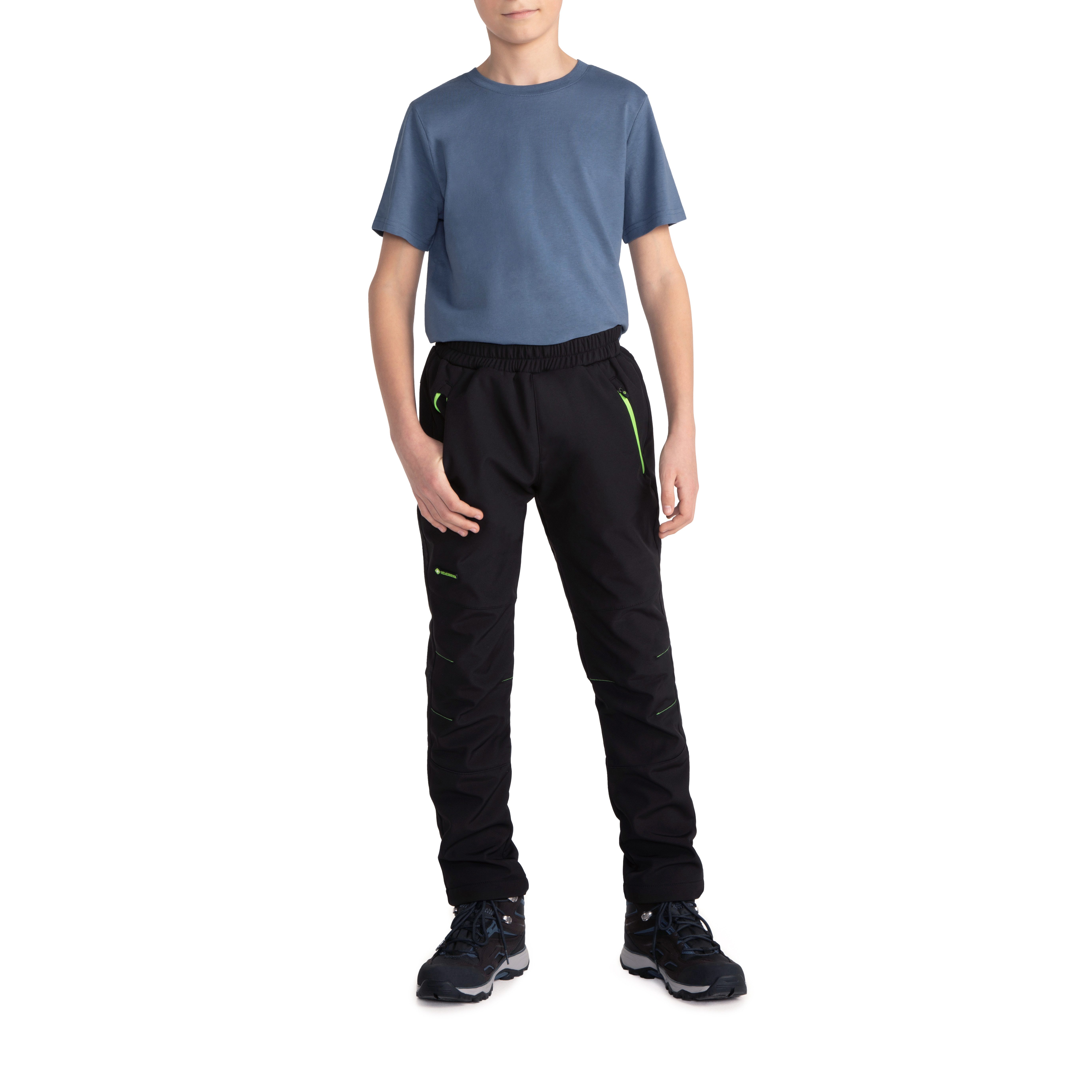 Höhenhorn Softshellhose Tiegun Kinder Jungen Mädchen Outdoorhose Gefüttert Snowboardhose weiches Microfleece-Innenfutter – Bild 5 von 5