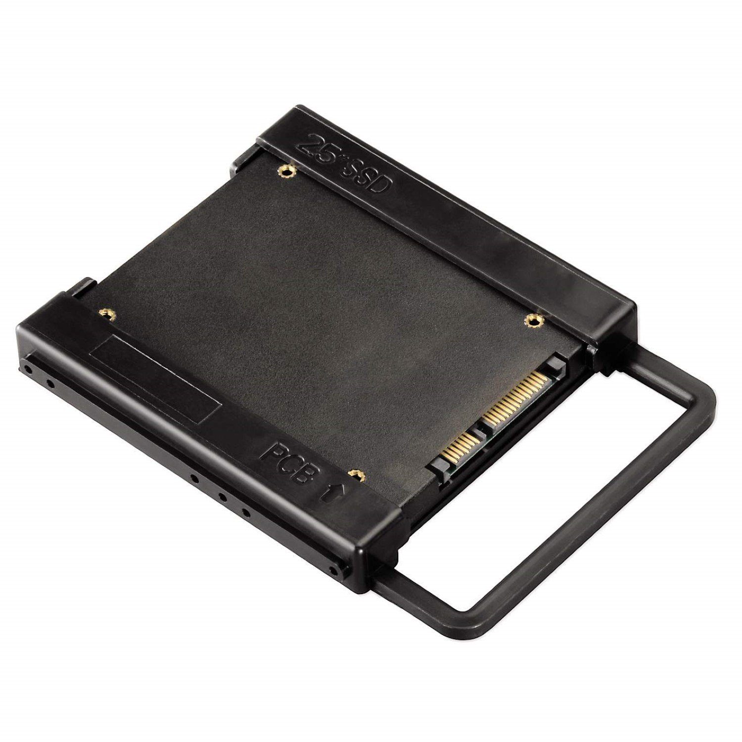 Hama Festplatten-Gehäuse Einbau-Rahmen 2,5" zu 3,5" SSD Festplatte, Intern Rahmen HDD Adapter Halterung Halter für PC Gehäuse