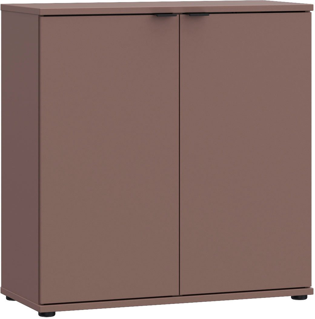 FORTE Kommode Ganymede, Kommode, Stauraum, Metallgriffe, 4 Dekore, Breite 80,1cm