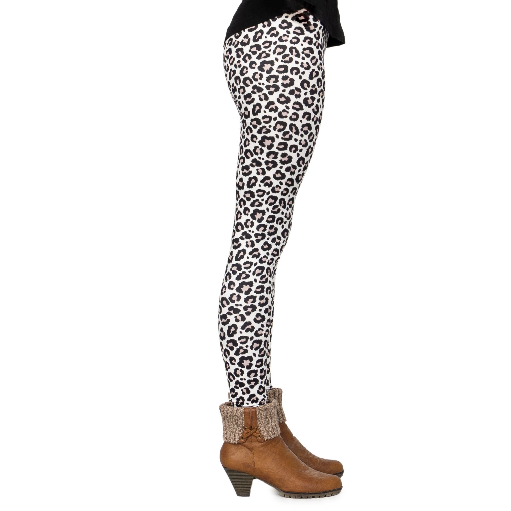 cosey Leggings Leo Line Leggings im Leoparden-Design, 2 Größen (XS–S & M–L) 34/XS bis 36/S – Bild 3 von 5