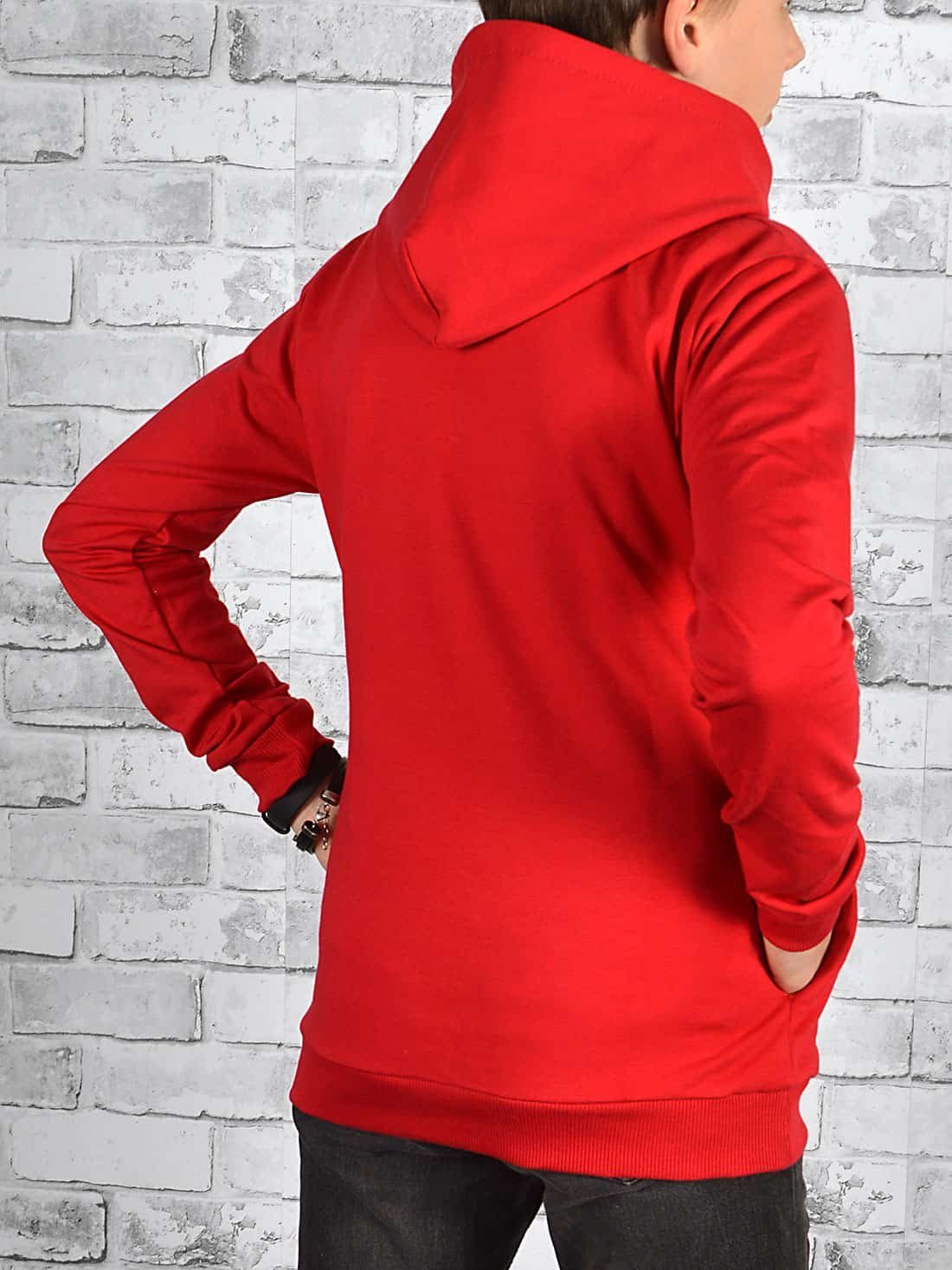 (1-tlg) Rot Jungen Kapuzen Bund BEZLIT Pullover zweifarbig elastischer Hoodie