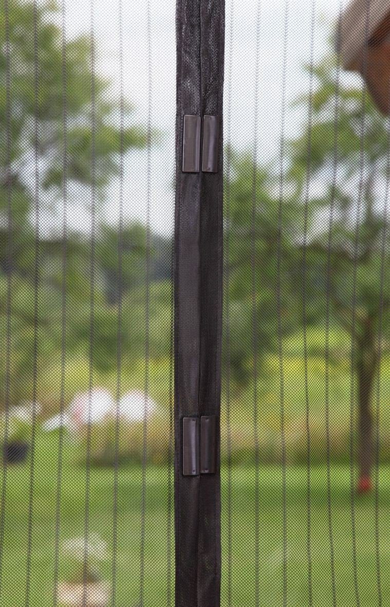 CONACORD Insektenschutz-Vorhang Conacord Decona Moskito Moskitovorhang schwarz, 100 x 210 cm, Polyester - magnetisch, automatisch schließend