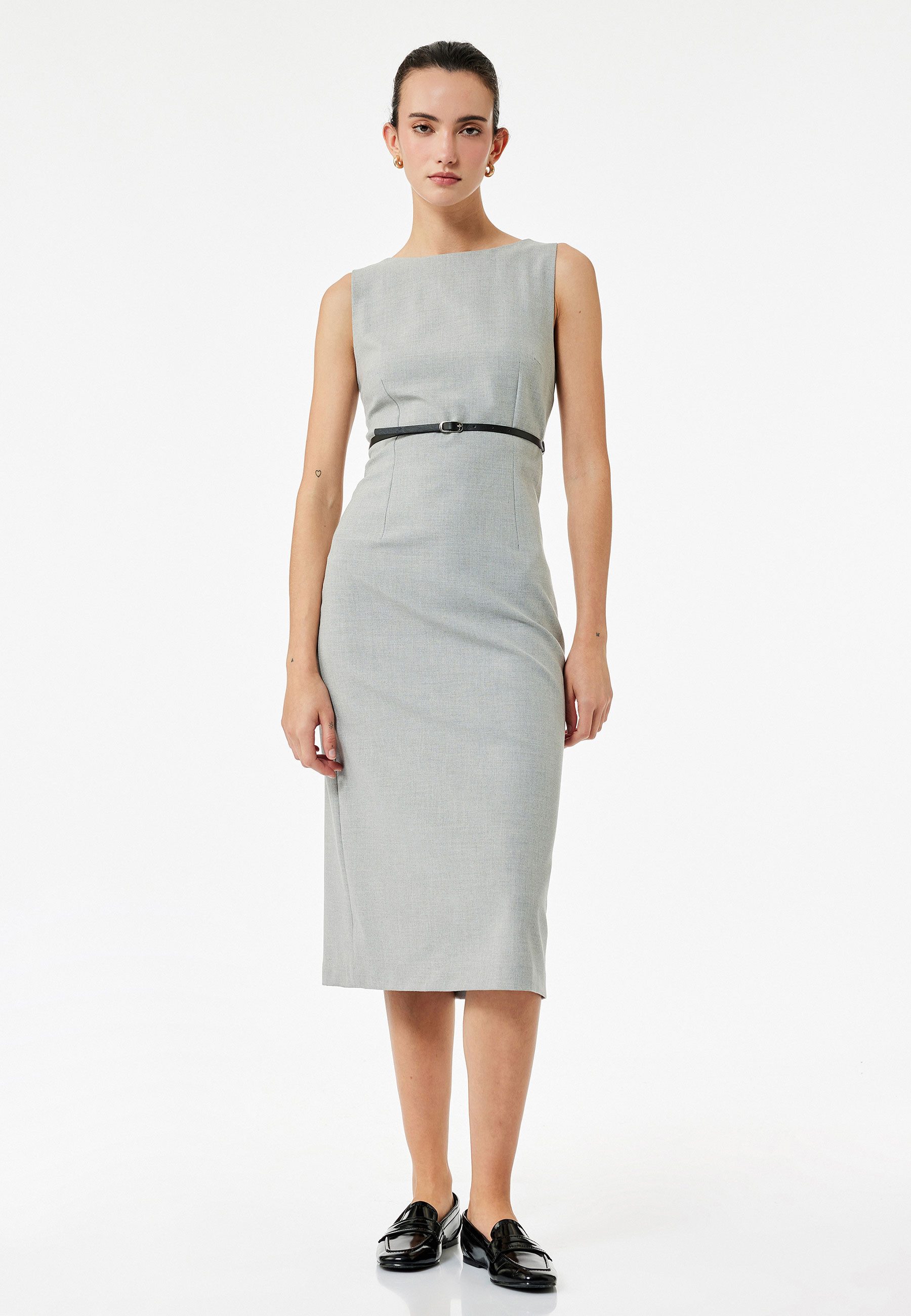 Koton Badekleid Mit Bauchgurt A Form Midikleid