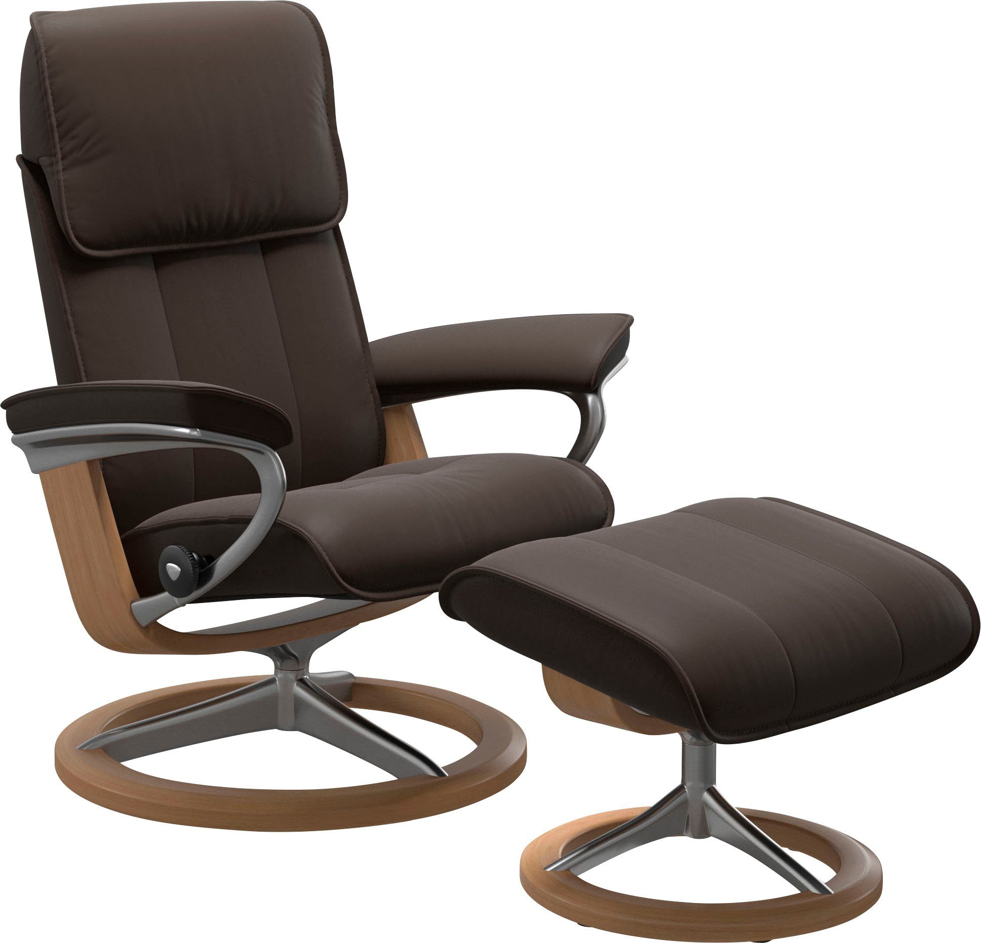 Stressless® Fußhocker Admiral, mit Signature Base, Gestell Eiche