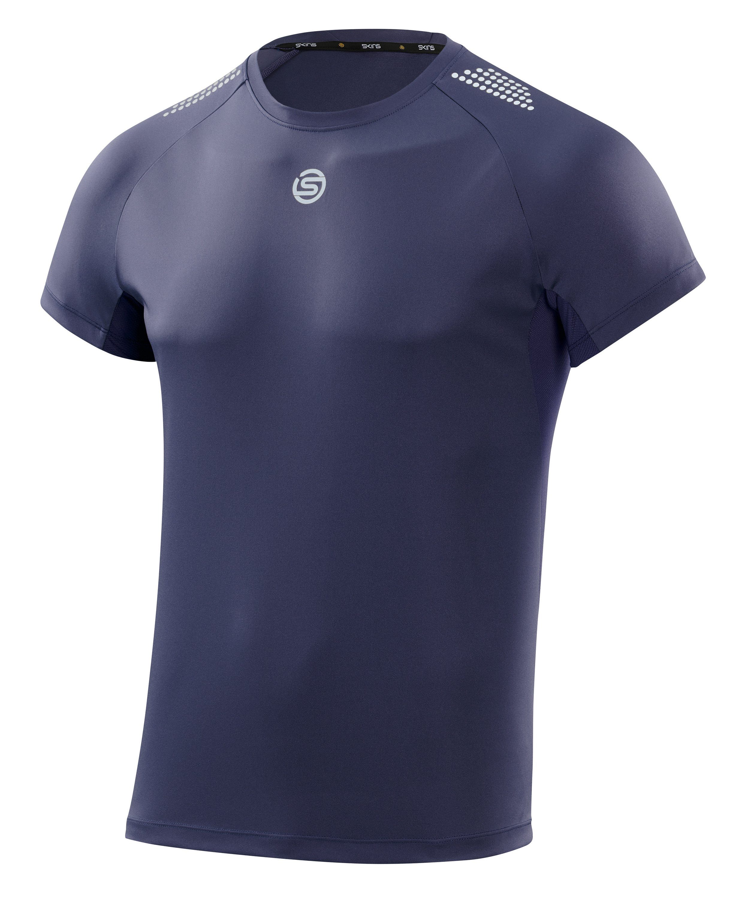 Skins navy (1-tlg) Laufshirt S3 blue