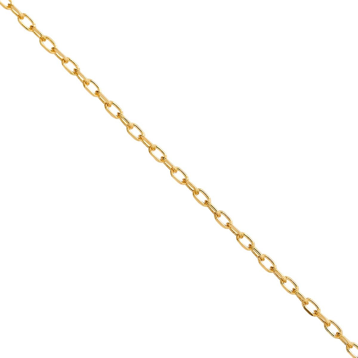 Kette ohne Anhänger Halskette Damen Fine Basic 14 Karat Gelbgold 42 cm XG14K3904