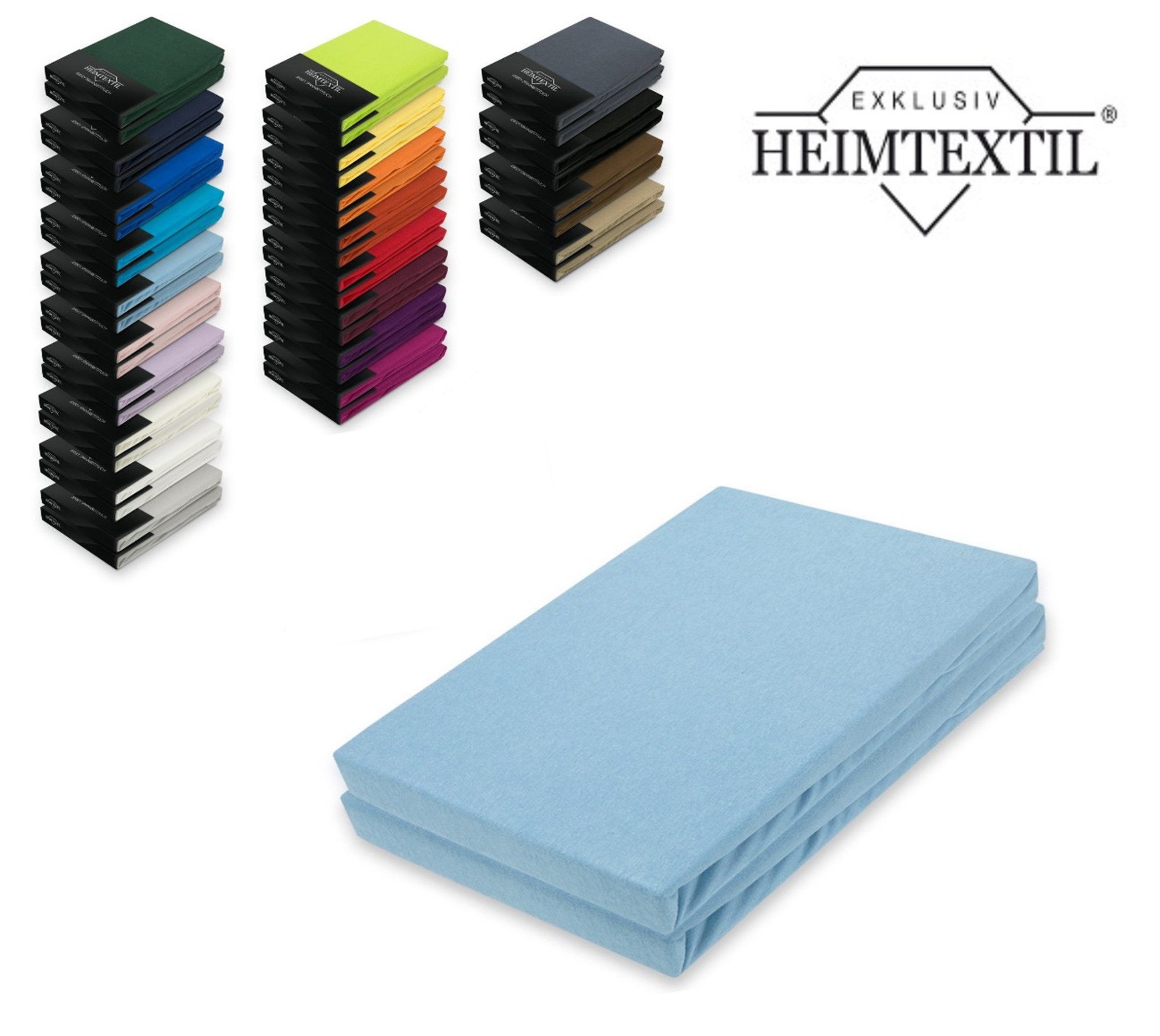 EXKLUSIV HEIMTEXTIL Spannbettlaken Marke Jersey Spannbettlaken günstig online kaufen