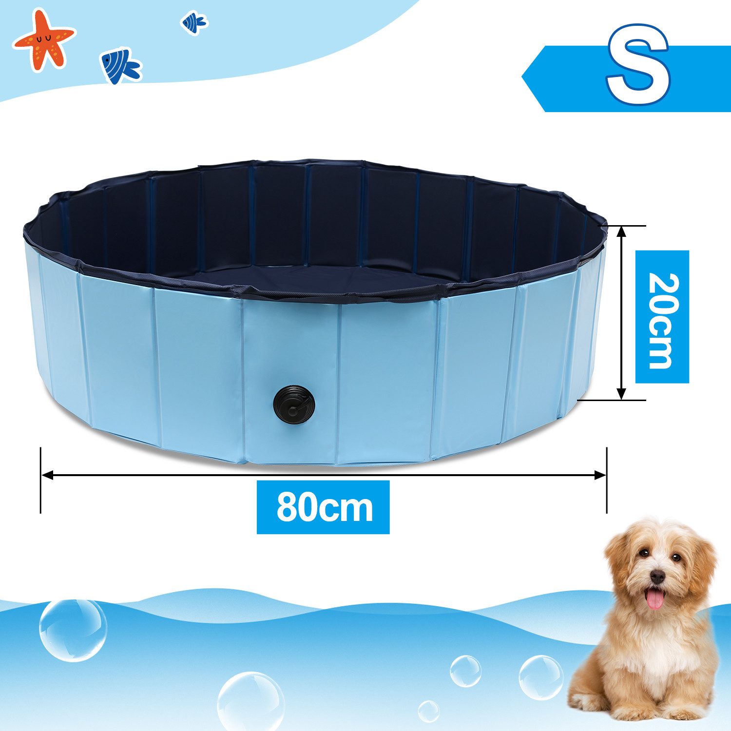 Clanmacy Hundepool Hundespielzeug Baby Haustier Pool günstig online kaufen