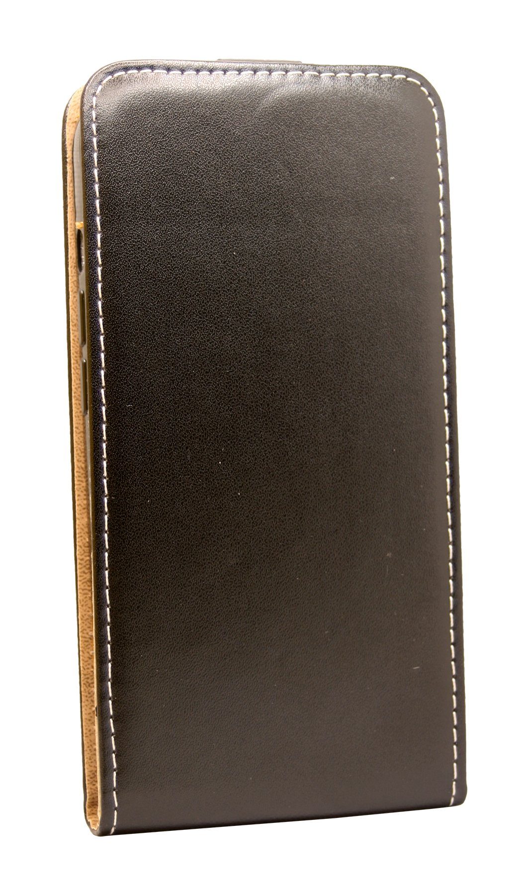 cofi1453 Handyhülle Flip Case kompatibel mit iPhone 13 Pro Max Schwarz, Schutzhülle Handy Flip Cover Klapptasche Schwarz