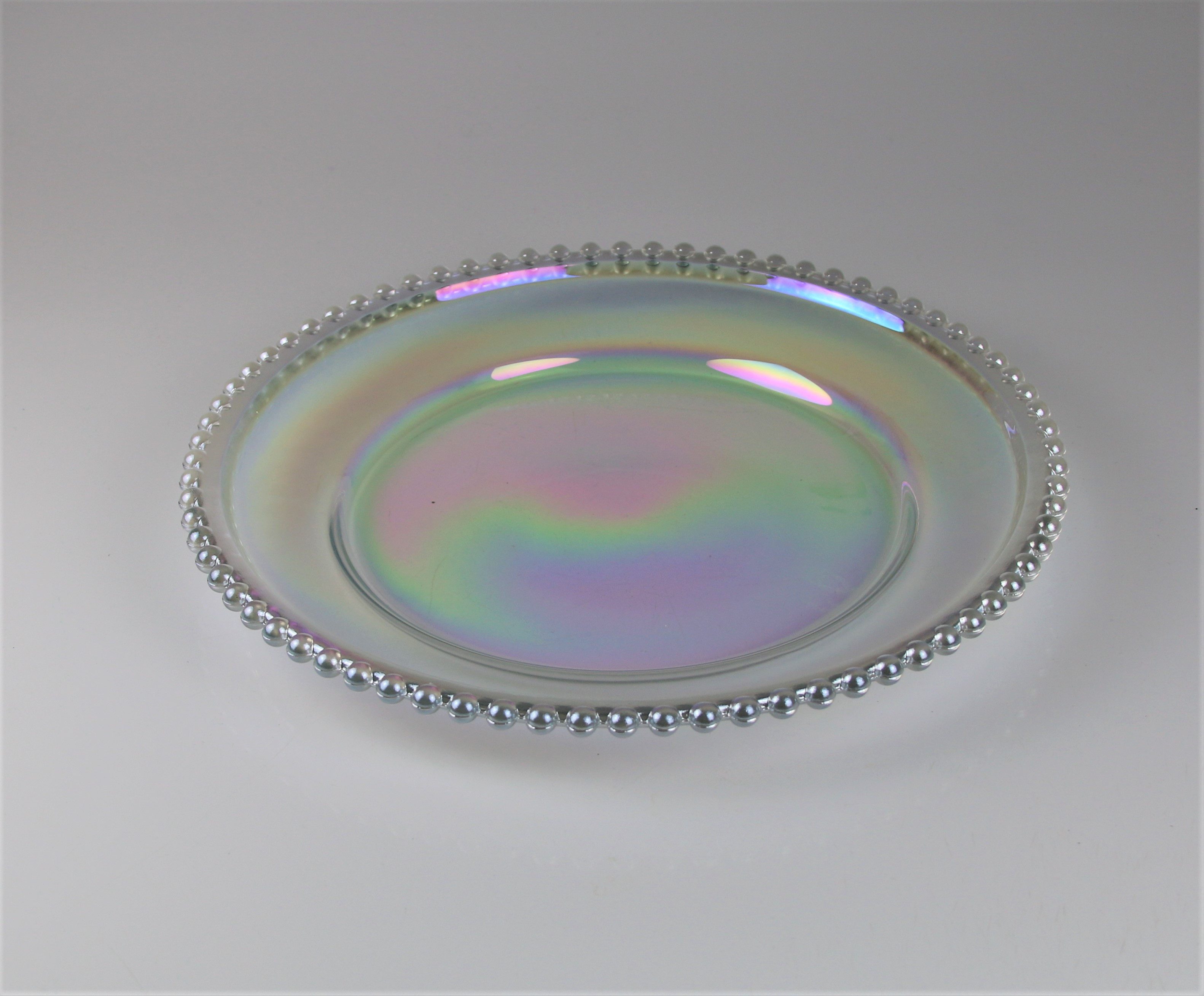 AM Design Dekoteller aus Glas, 2er Set Ø: 26,5 cm