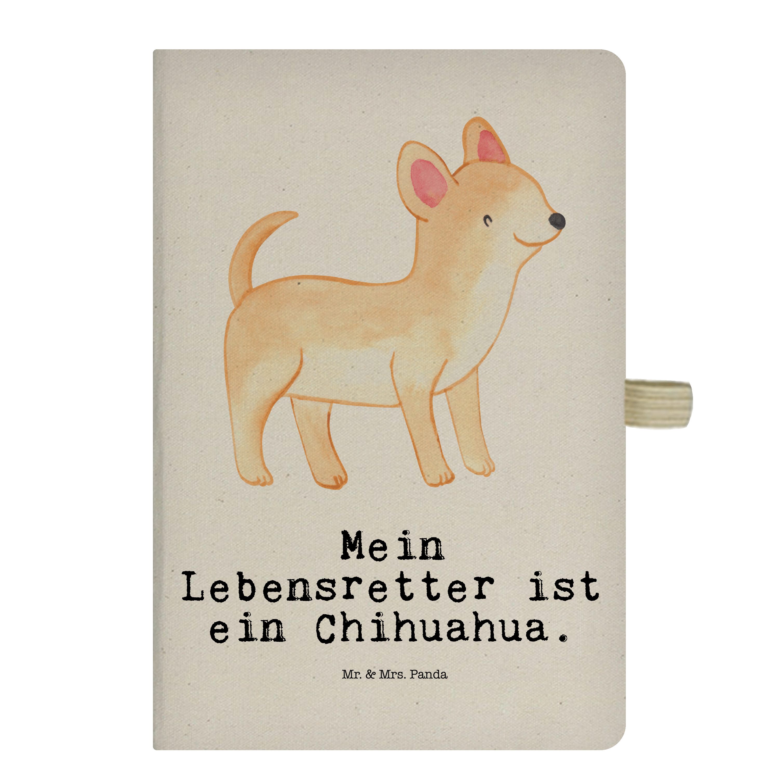 Geschenk, Mr. Chihuahua Transparent Lebensretter Hund, Mr. Panda & & Panda - Mrs. Notizbuch - Mrs. Eintragebuch,