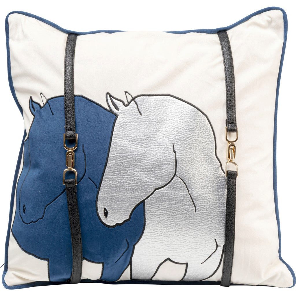 Kare Design Dekokissen Horse Date, Kissenhülle mit Füllung, 45x45cm